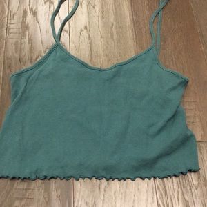 Teal crop top